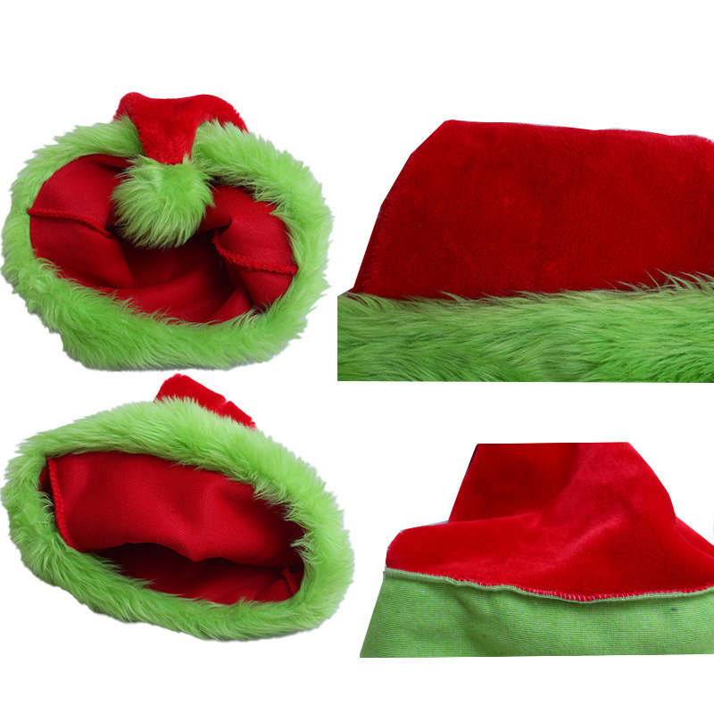 1pc, Santa Claus hat Christmas - Santa Hat Plush ulasan dan harga