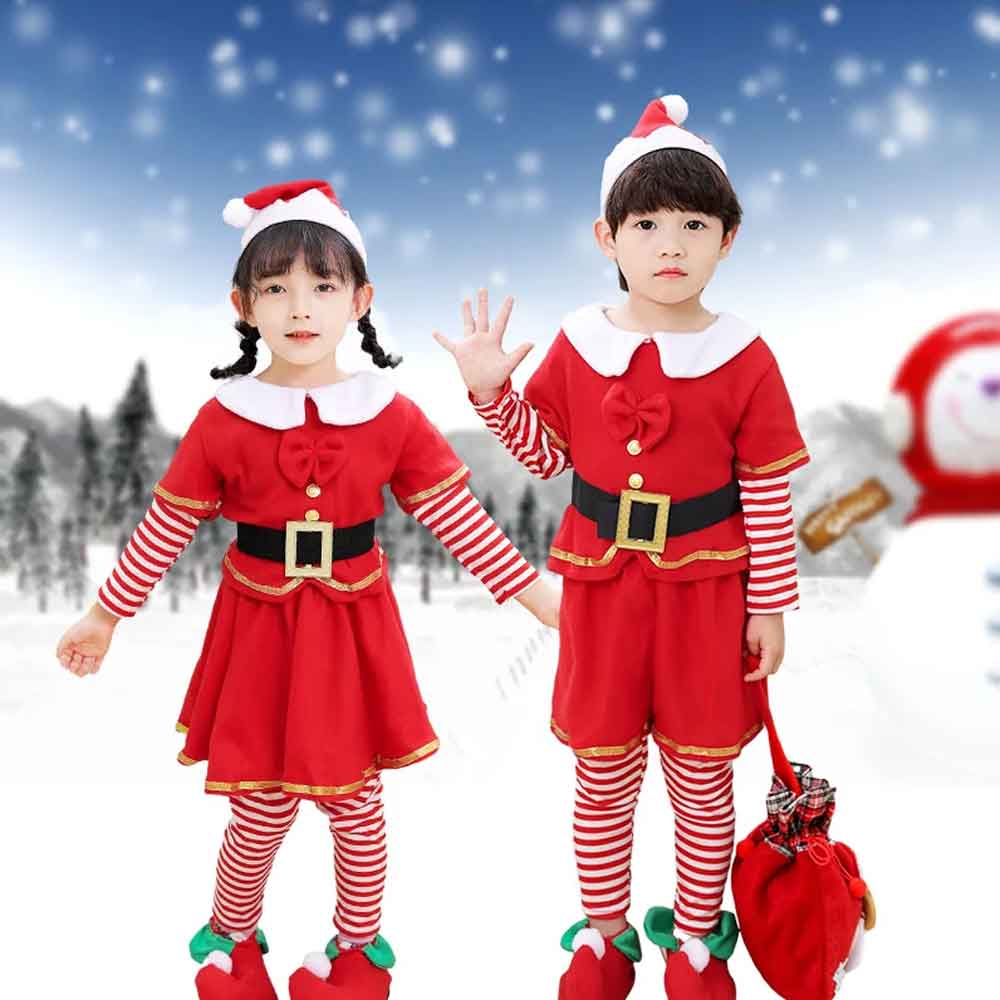 Children's Christmas Elf Set - - Elf Costume Christmas ulasan dan harga
