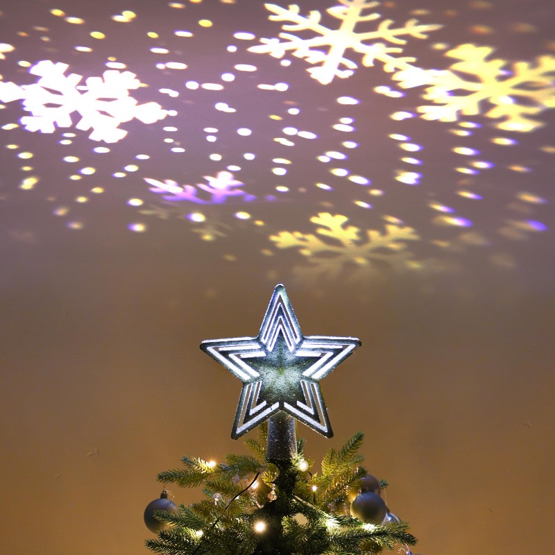 LED Projection Tree Topper Sta - Star Tree Topper ulasan dan harga