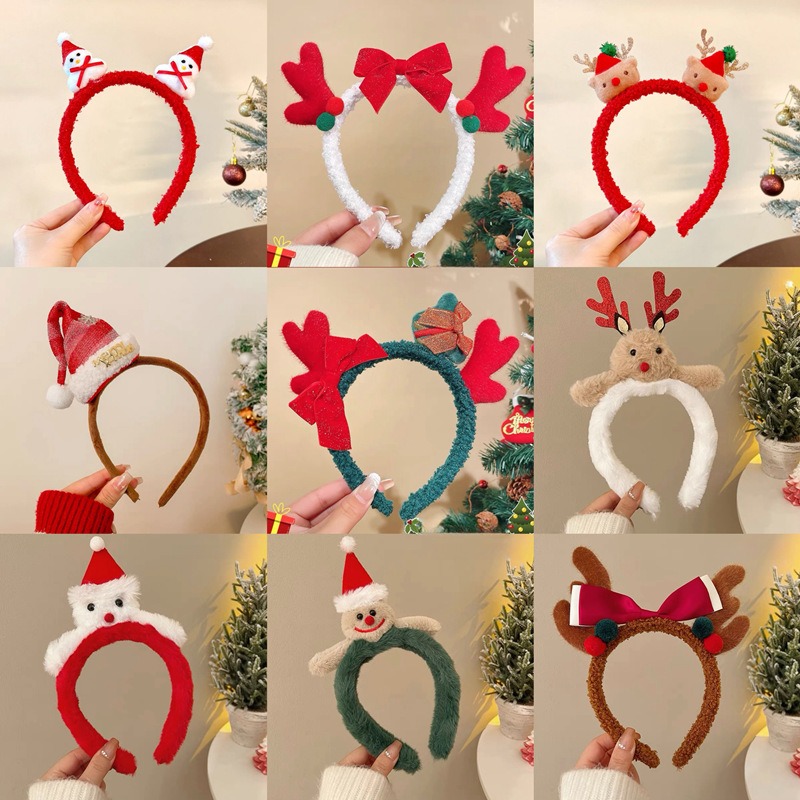 Christmas Santa Cute Bear Plus - Reindeer Antlers Headband ulasan dan harga
