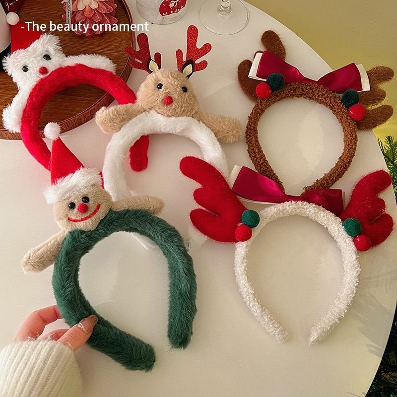 Christmas Santa Cute Bear Plus - Reindeer Antlers Headband ulasan dan harga