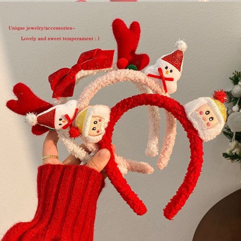 Christmas Santa Cute Bear Plus - Reindeer Antlers Headband ulasan dan harga