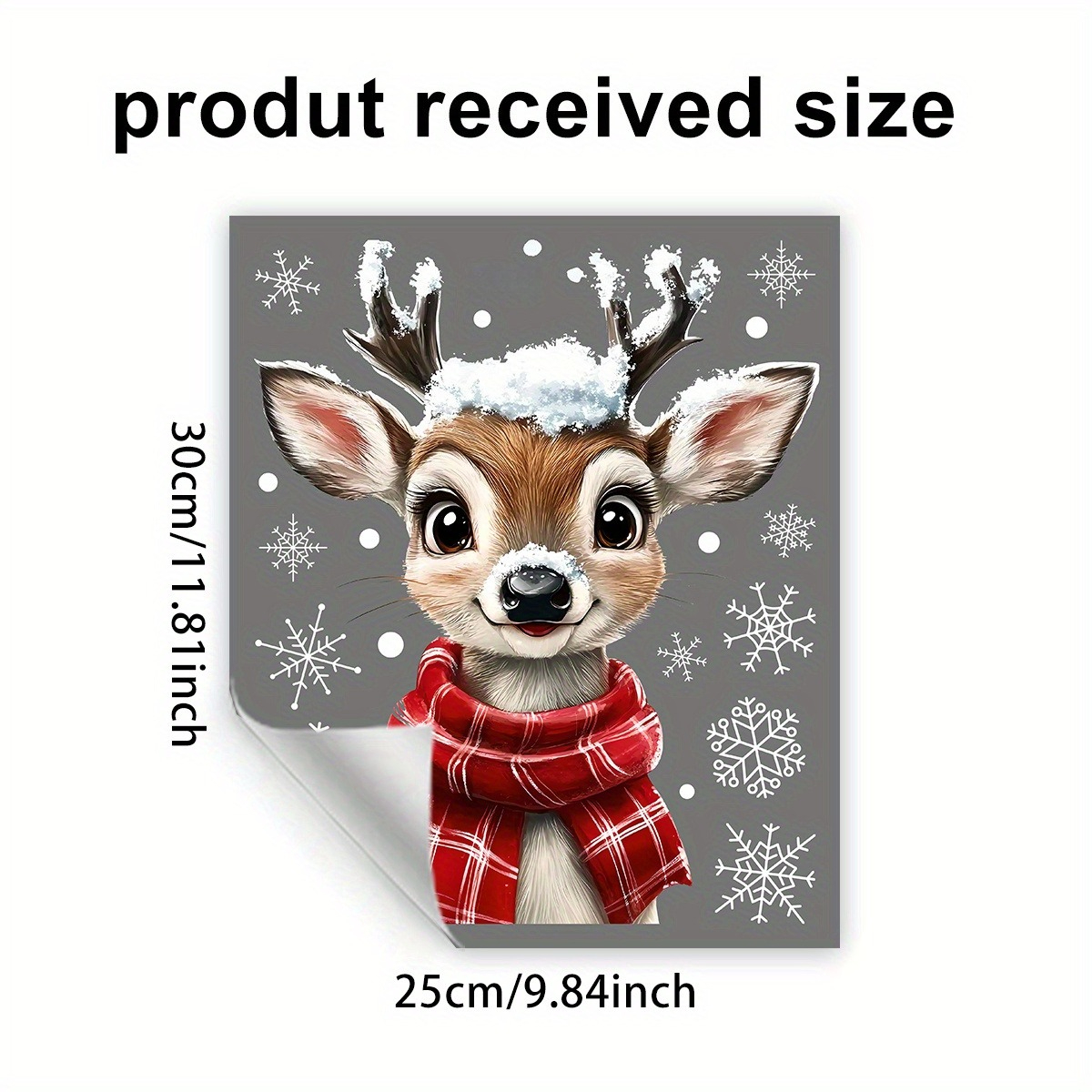 1pc Christmas Scarf Snowflake  - Snowflake Window Decal ulasan dan harga