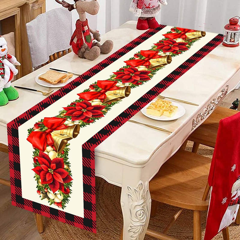 Merry Christmas Table Runner X - Christmas Table Runner ulasan dan harga