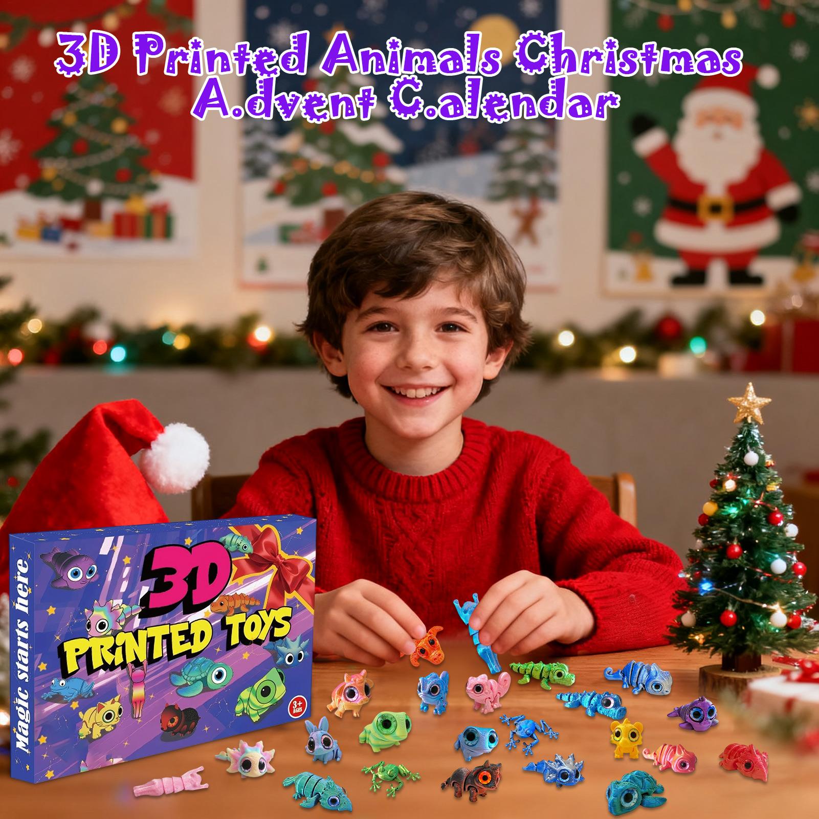 3D Printed Animals Christmas A - Advent Calendar Gift ulasan dan harga