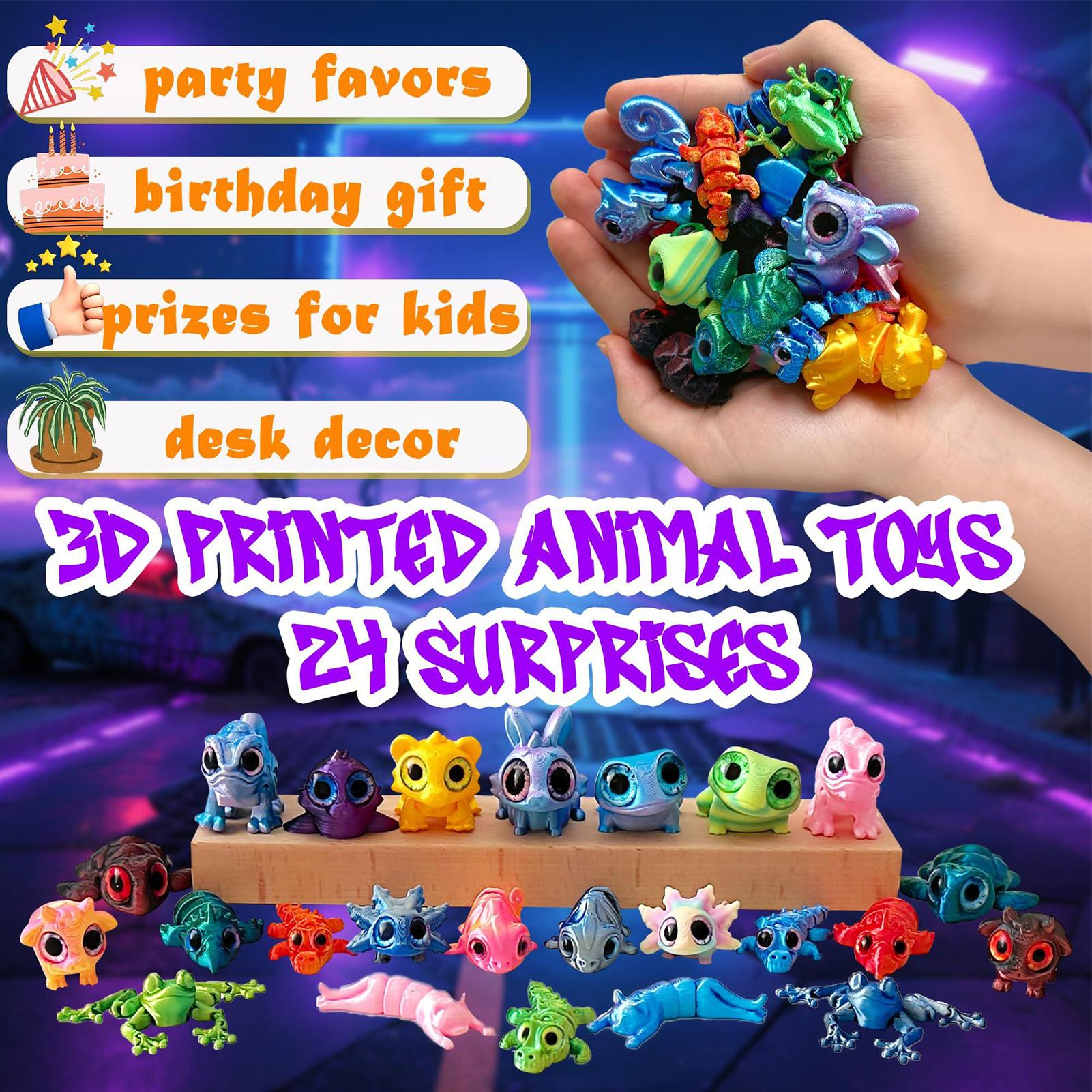 3D Printed Animals Christmas A - Advent Calendar Gift ulasan dan harga