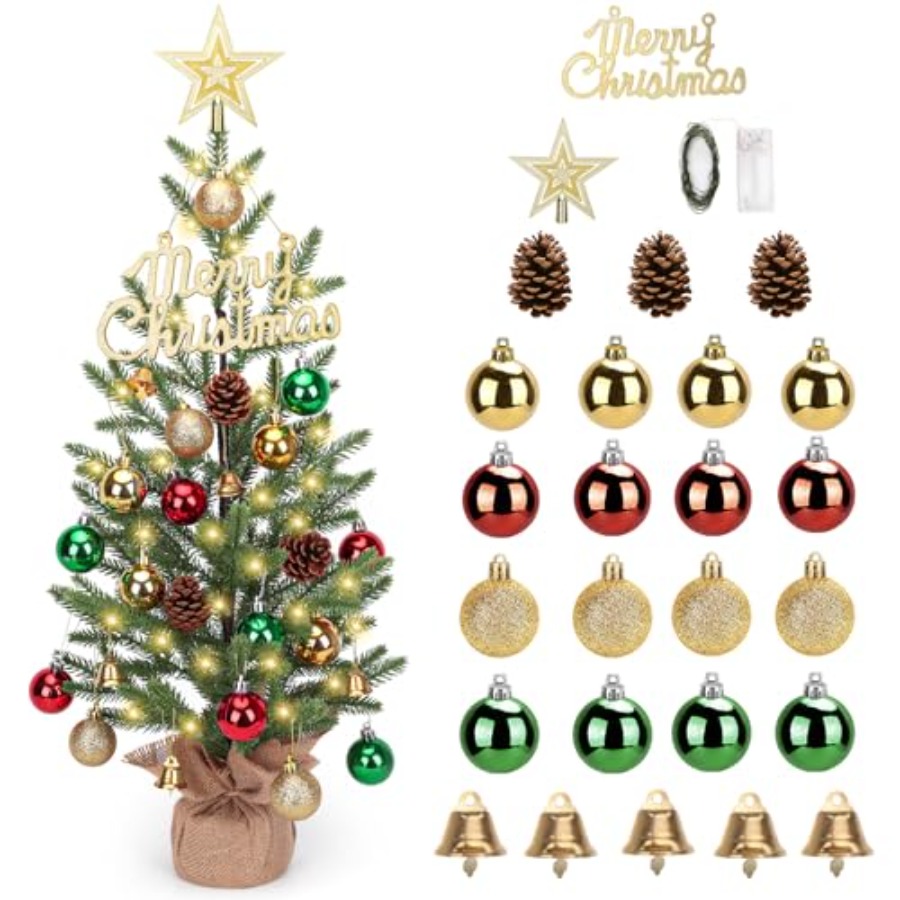 2FT Mini Christmas Tree, Table - Christmas Tree Artificial ulasan dan harga