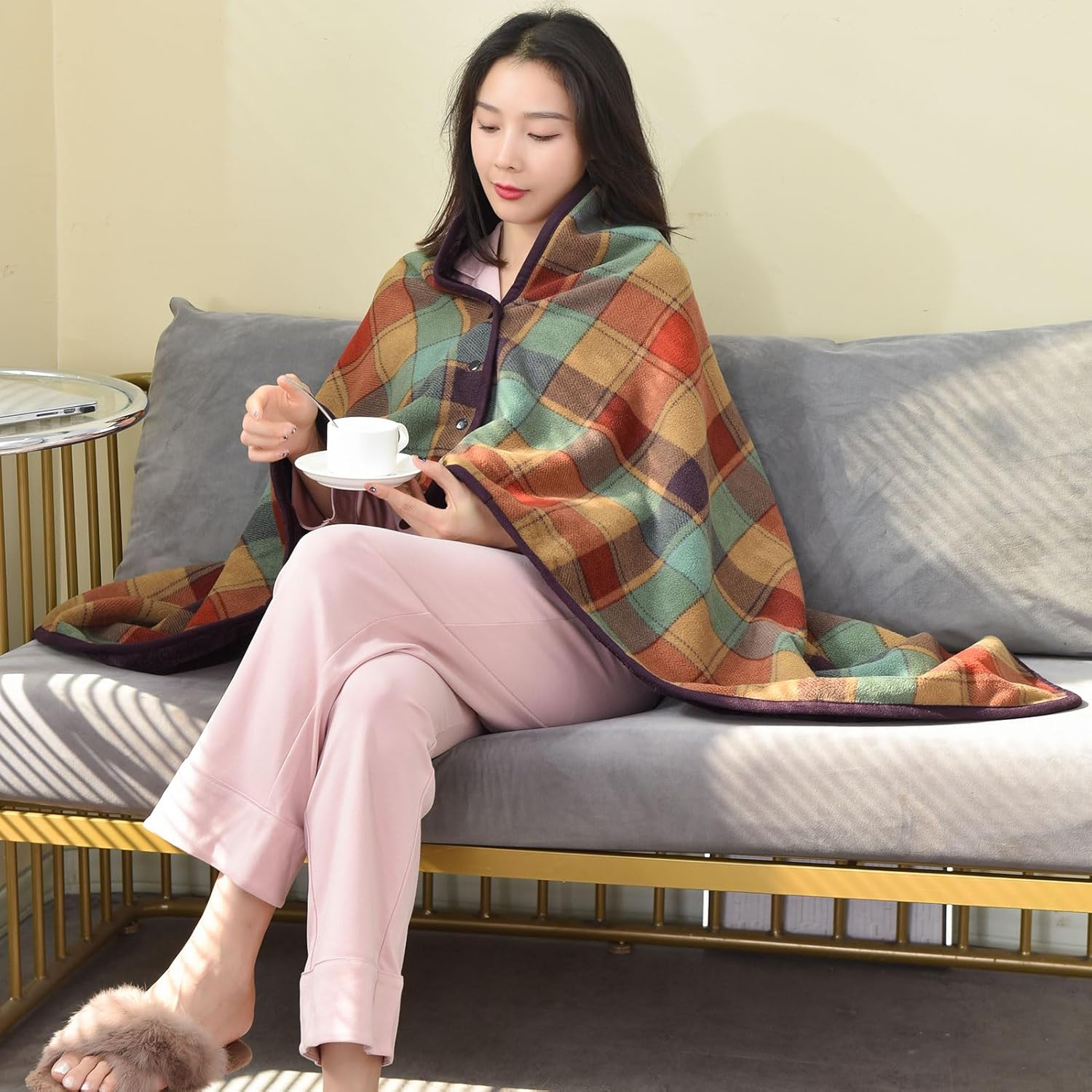 Wearable Blanket Throw Plush F - Christmas Throw Blanket ulasan dan harga