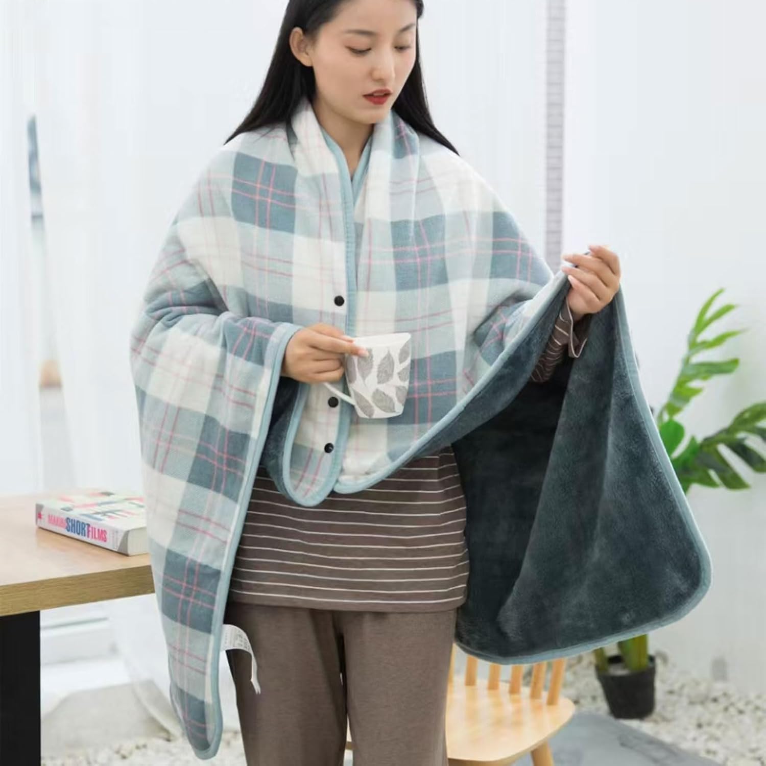Wearable Blanket Throw Plush F - Christmas Throw Blanket ulasan dan harga