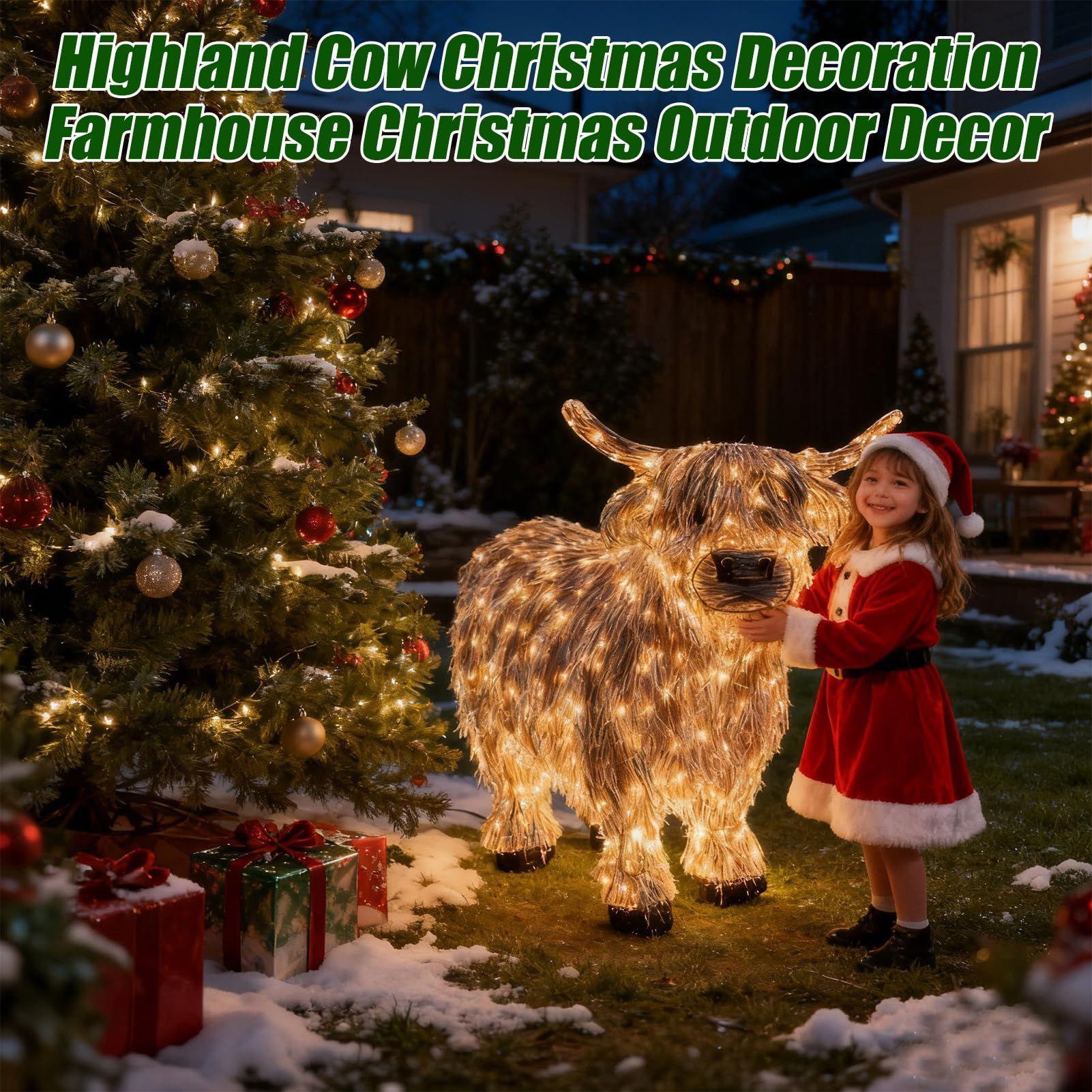 Cow Figurine Light Up 11 Inch  - Christmas Lights Outdoor ulasan dan harga
