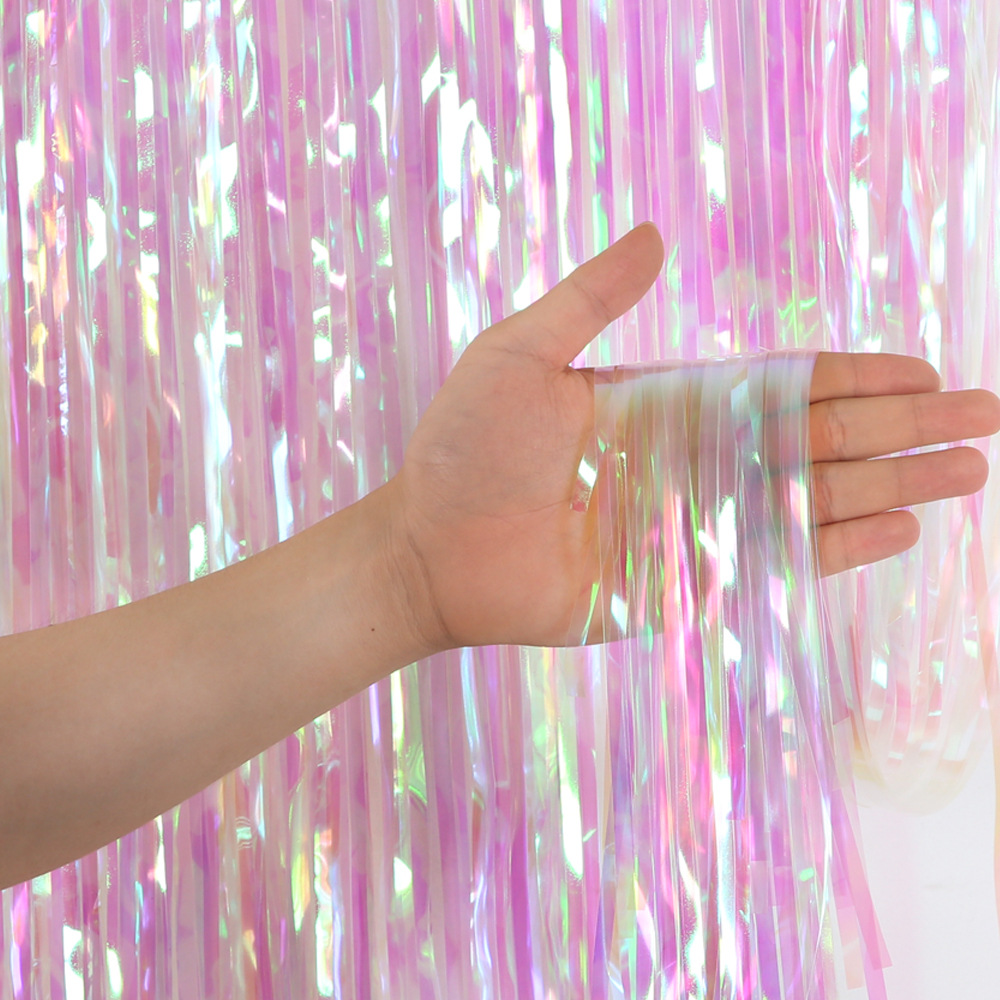 2M 3M Party Backdrop Curtains  - Tinsel Garland Decoration ulasan dan harga