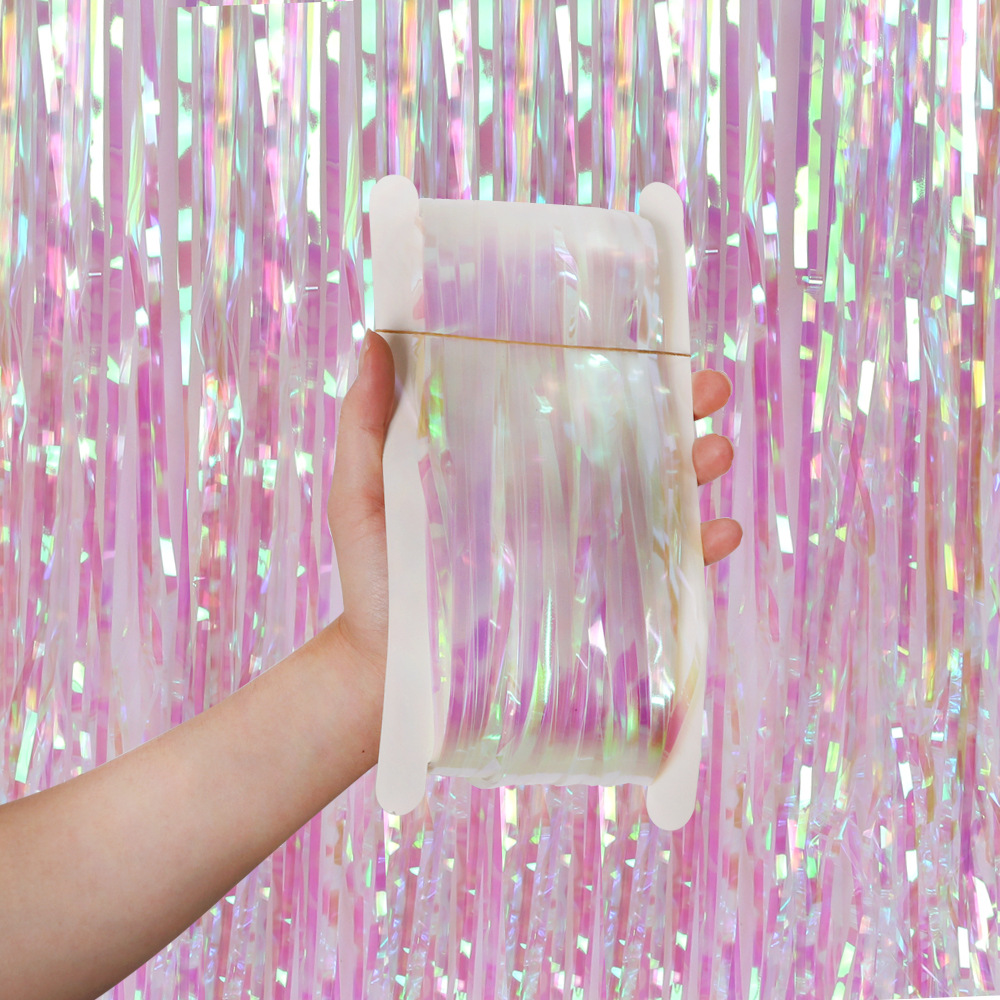 2M 3M Party Backdrop Curtains  - Tinsel Garland Decoration ulasan dan harga