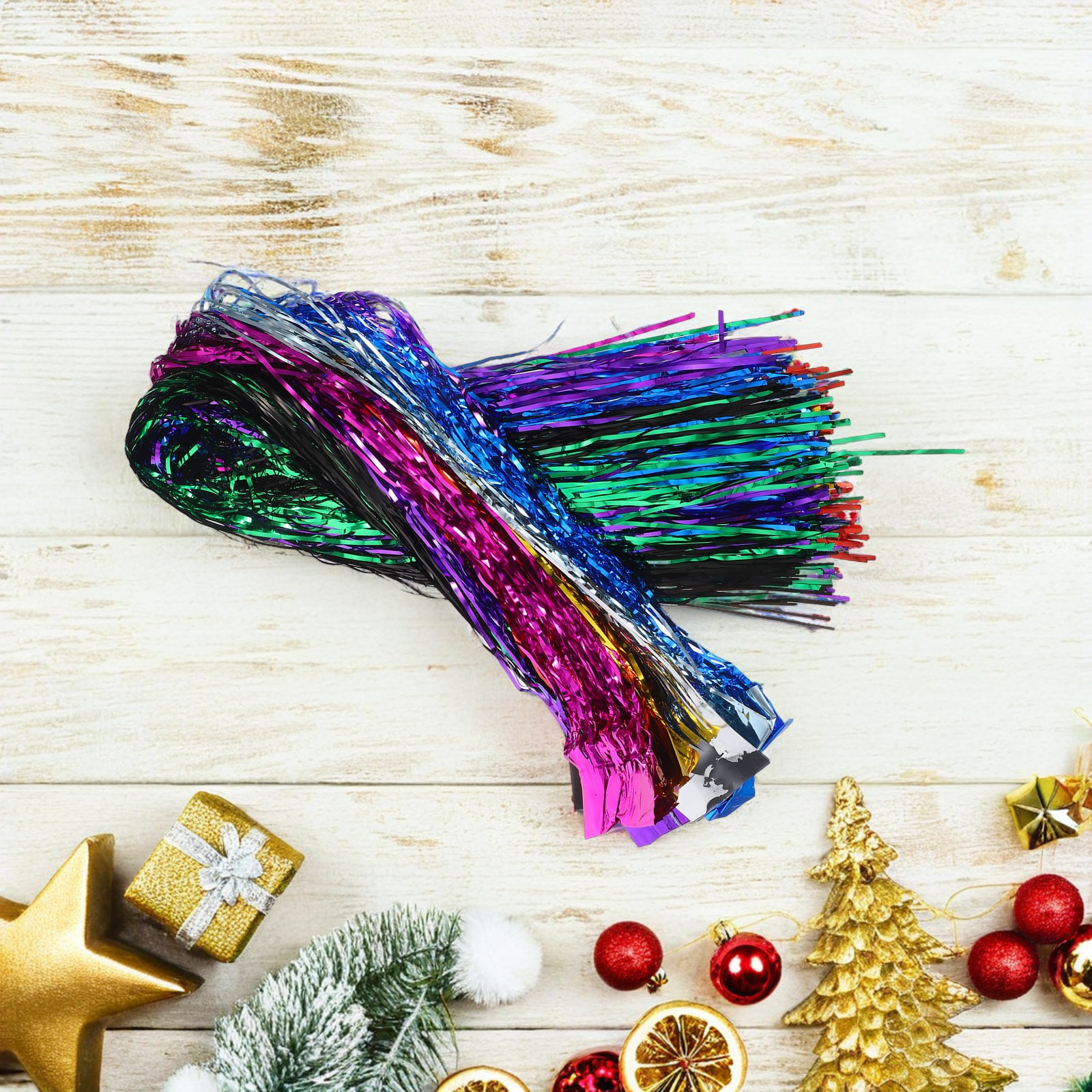 1Pack Christmas Tree Tinsel Ga - Tinsel Garland Decoration ulasan dan harga