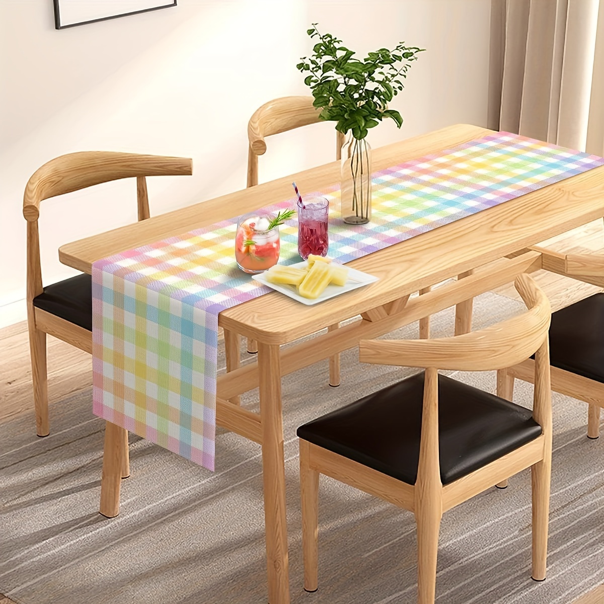 1pc Vibrant Buffalo Plaid Tabl - Christmas Throw Blanket ulasan dan harga
