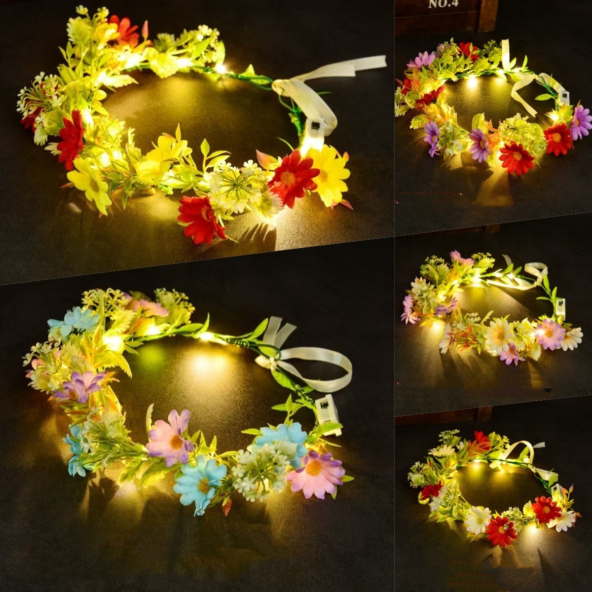 Luminous Floral Wreath LED Flo - Led Fairy String Lights ulasan dan harga