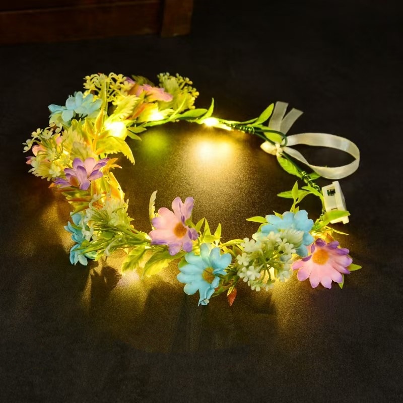 Luminous Floral Wreath LED Flo - Led Fairy String Lights ulasan dan harga