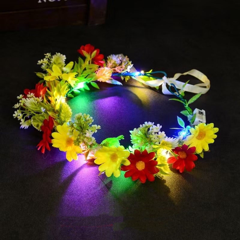 Luminous Floral Wreath LED Flo - Led Fairy String Lights ulasan dan harga