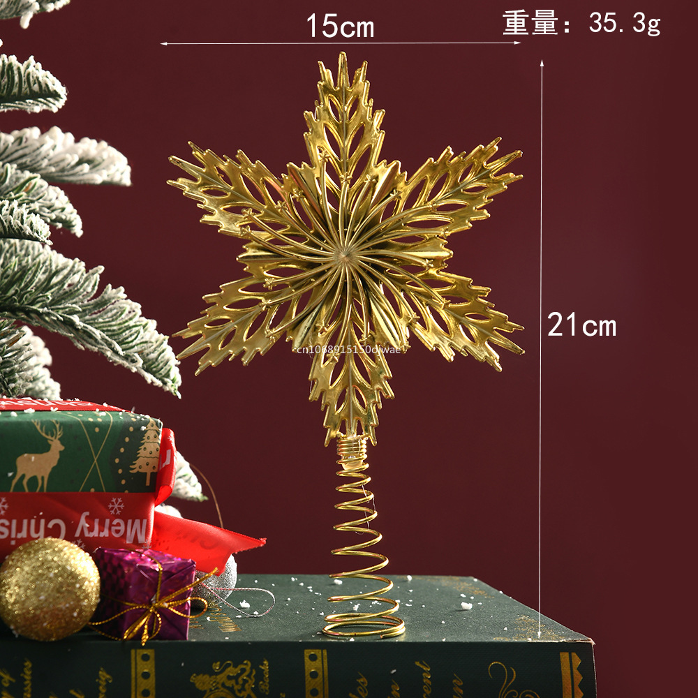 1pc Christmas Tree Topper Chri - Star Tree Topper ulasan dan harga