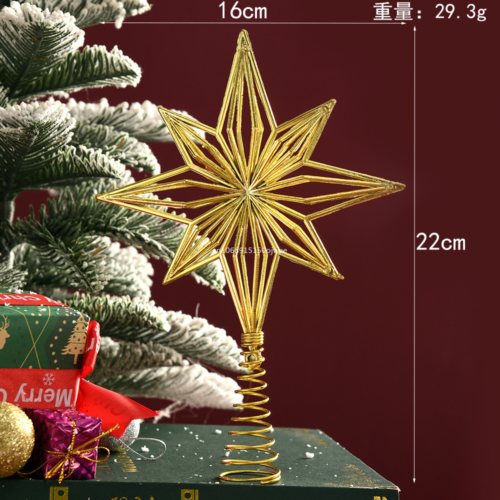 1pc Christmas Tree Topper Chri - Star Tree Topper ulasan dan harga