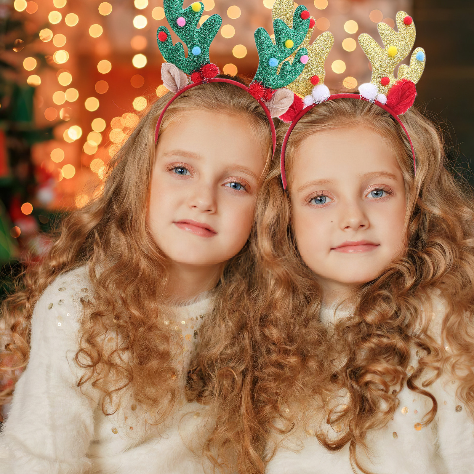 2Pcs Christmas Headband Reinde - Reindeer Antlers Headband ulasan dan harga