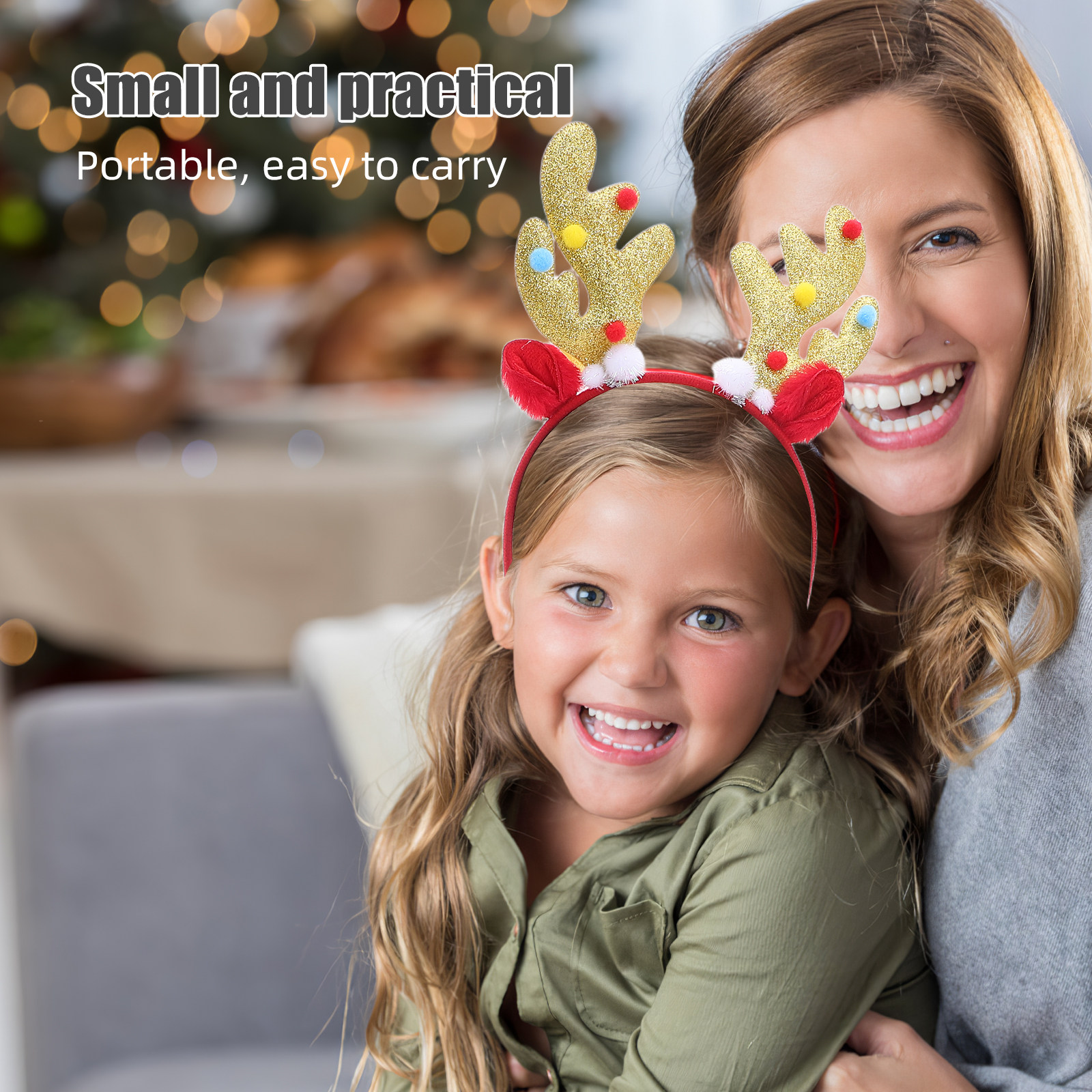 2Pcs Christmas Headband Reinde - Reindeer Antlers Headband ulasan dan harga