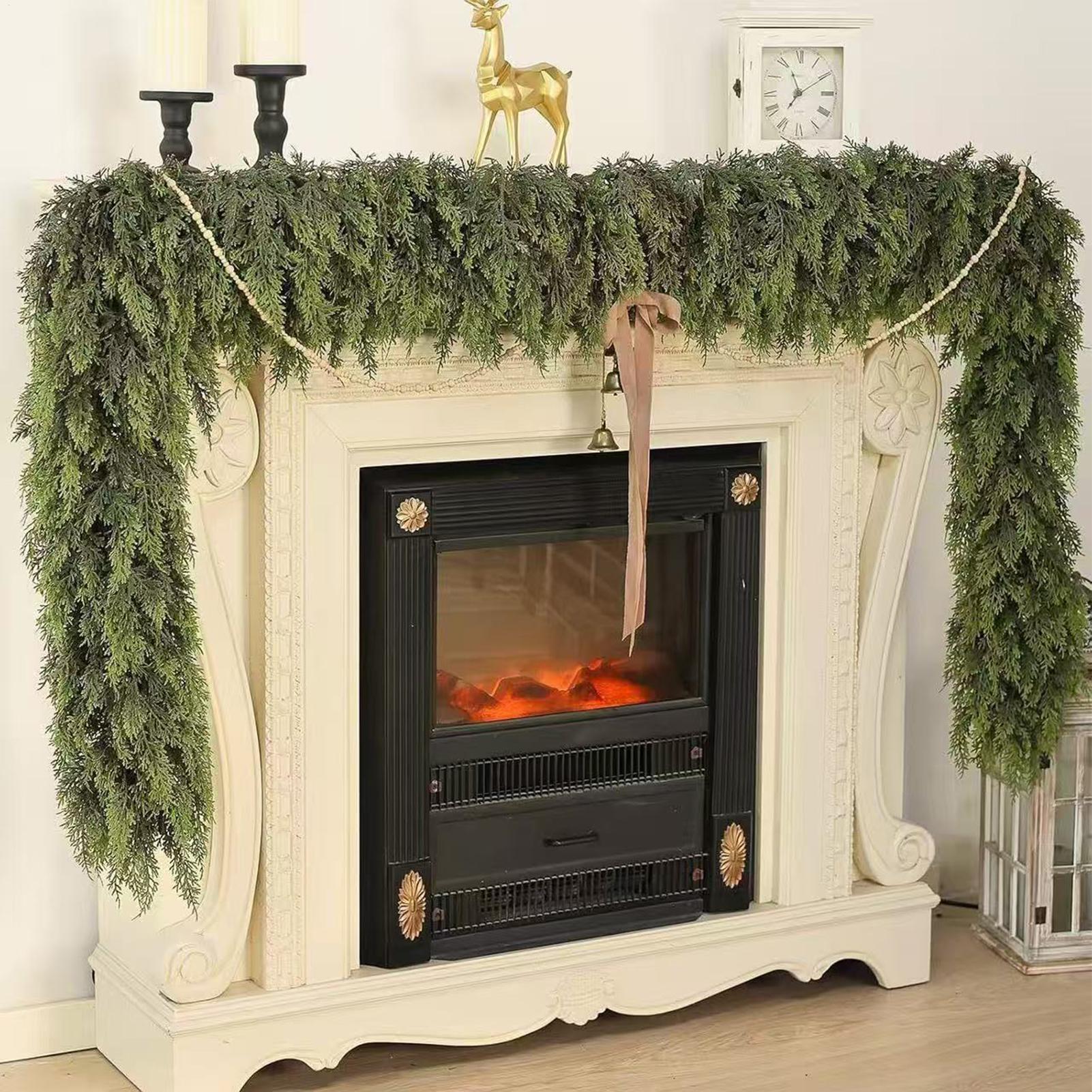 Christmas Garlands Artificial  - Christmas Wreath Fake ulasan dan harga