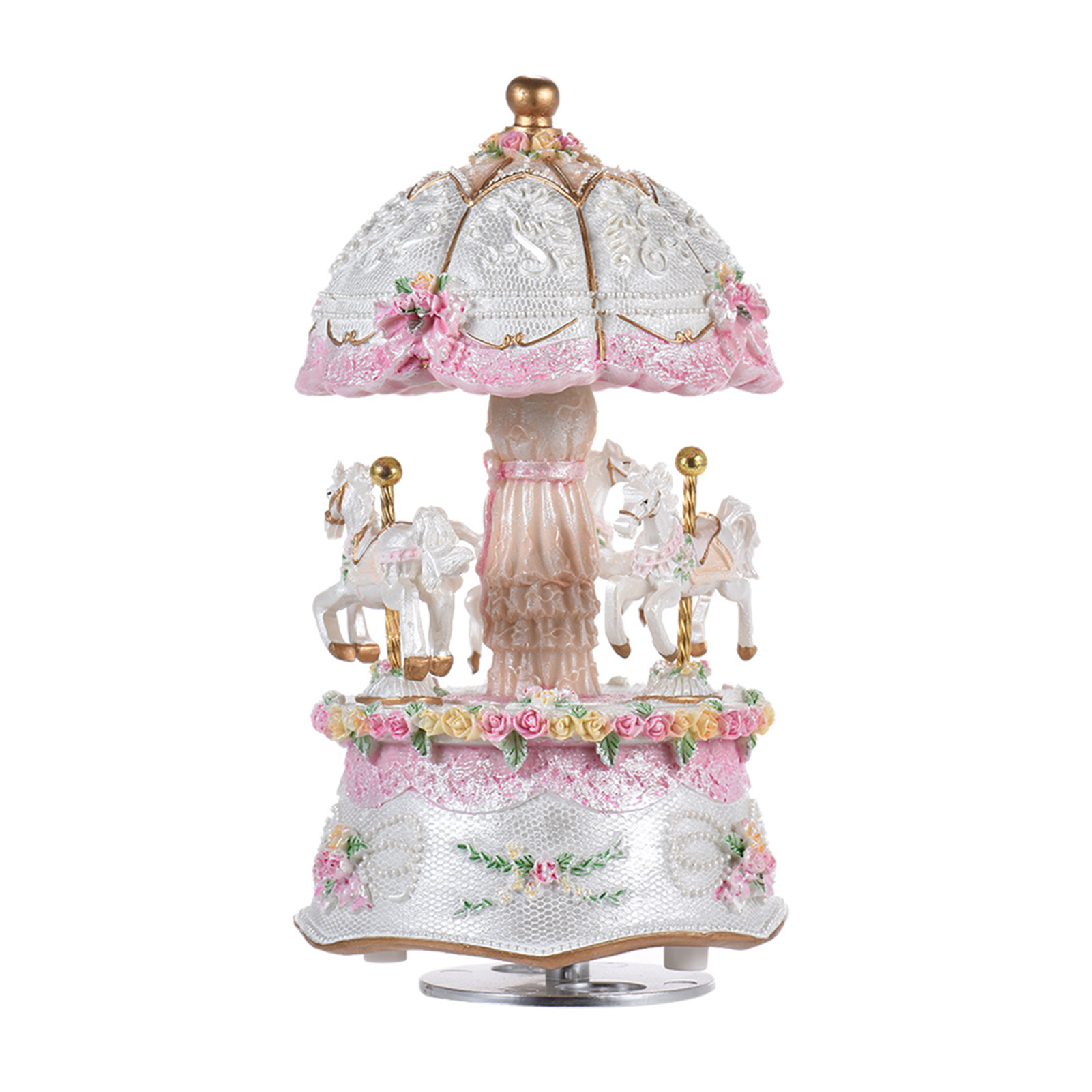 Luxury Dream 3-Horse Rotating  - Snow Globe Musical ulasan dan harga