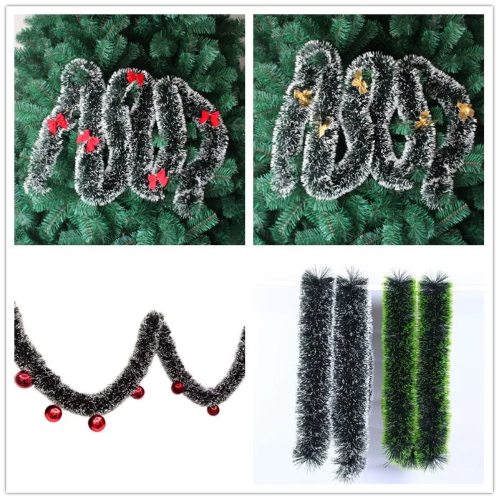 Christmas Tinsel Garland Artif - Led Fairy String Lights ulasan dan harga