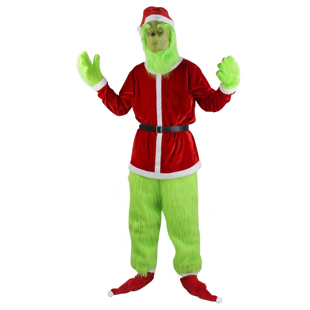 Merry Christmas Grinch Cosplay - Santa Hat Plush ulasan dan harga