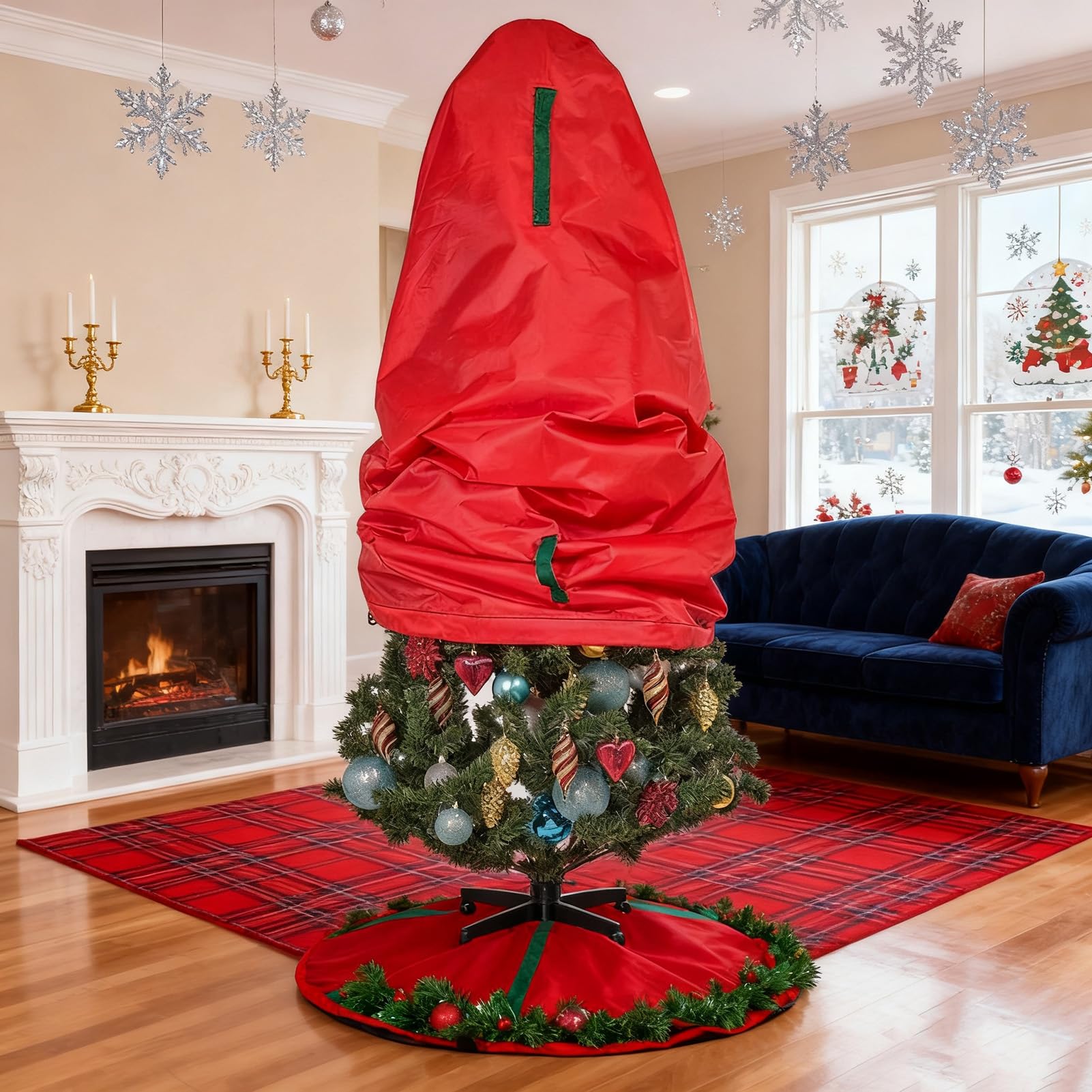 Upright Christmas Tree Storage - Christmas Tree Artificial ulasan dan harga
