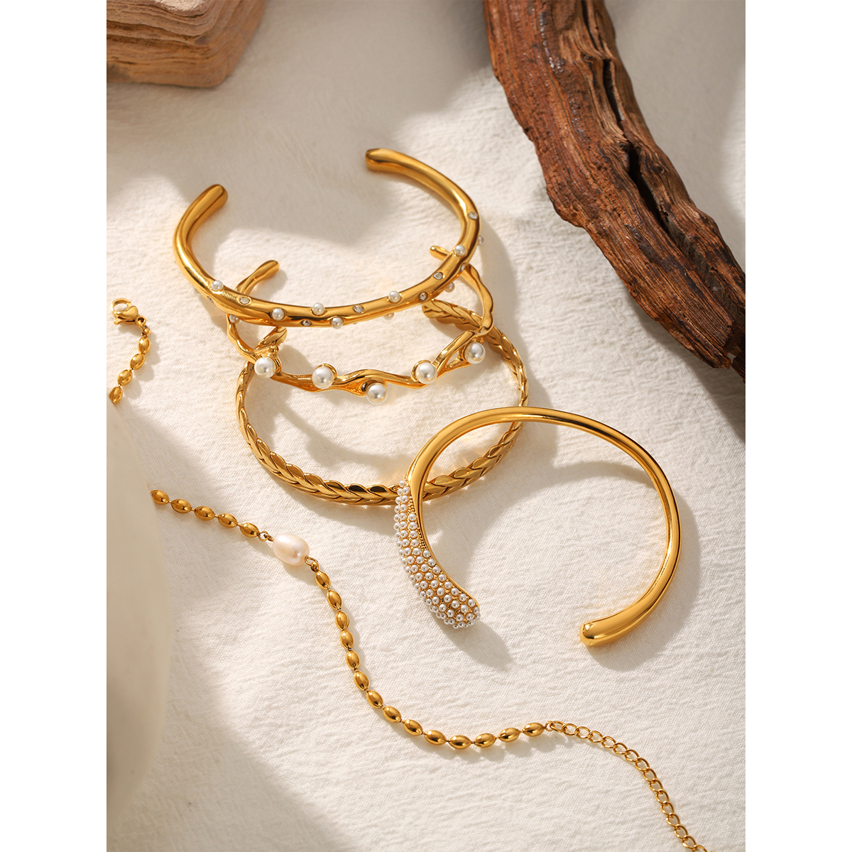 18K Gold Plated Stainless Stee - Gift Box Wrap Set ulasan dan harga