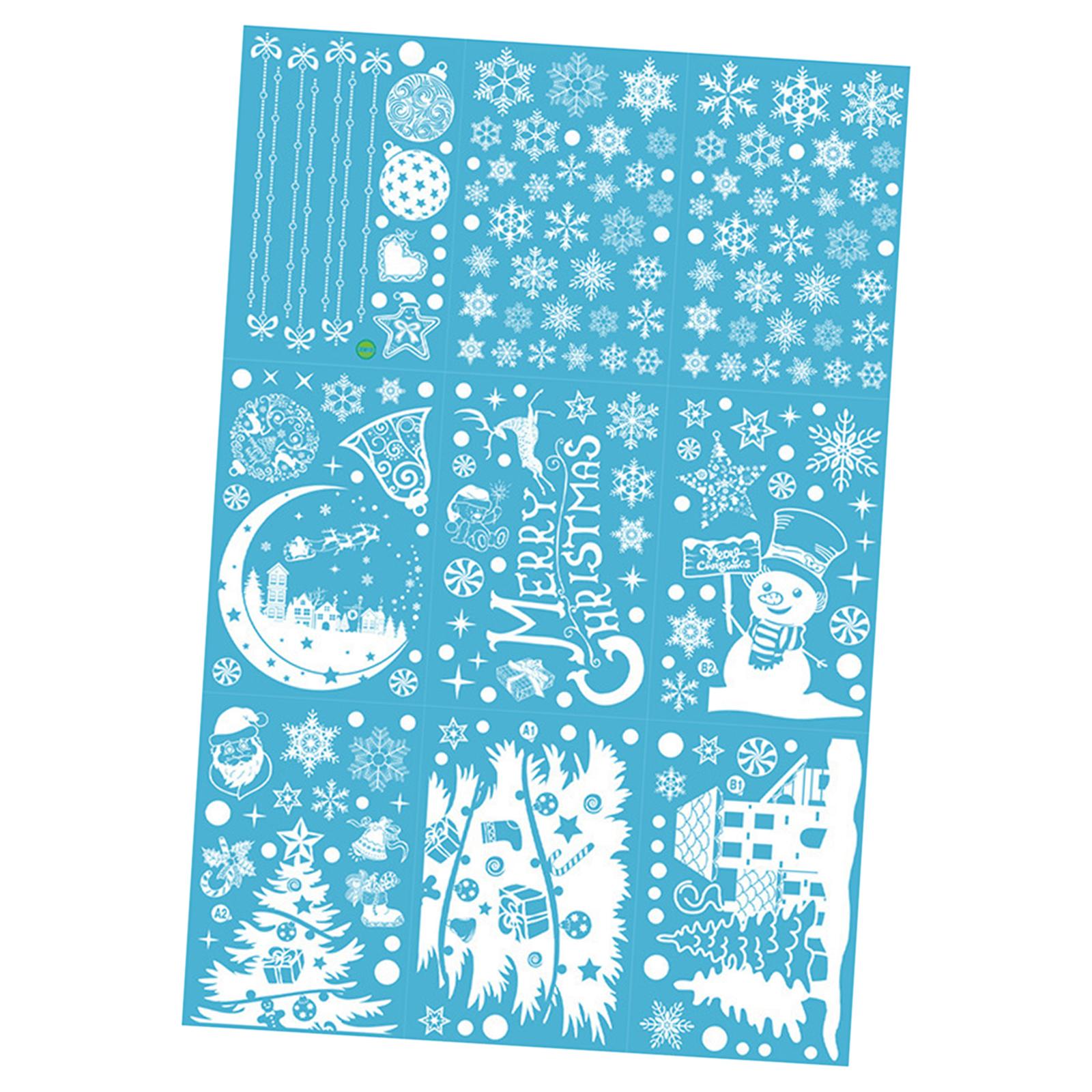 Christmas Decoration Window St - Snowflake Window Decal ulasan dan harga