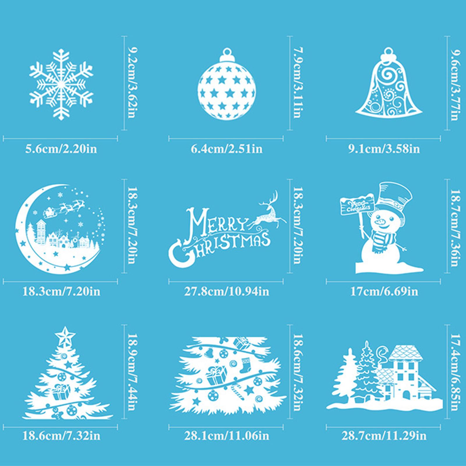 Christmas Decoration Window St - Snowflake Window Decal ulasan dan harga