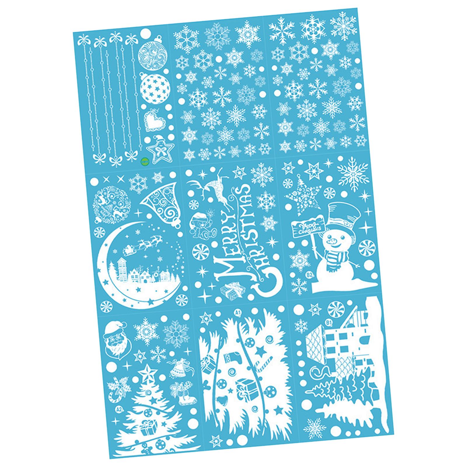 Christmas Decoration Window St - Snowflake Window Decal ulasan dan harga