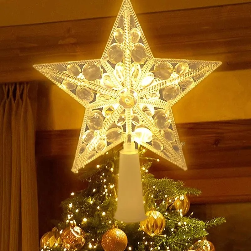Glowing Christmas 15cm Tree To - Star Tree Topper ulasan dan harga