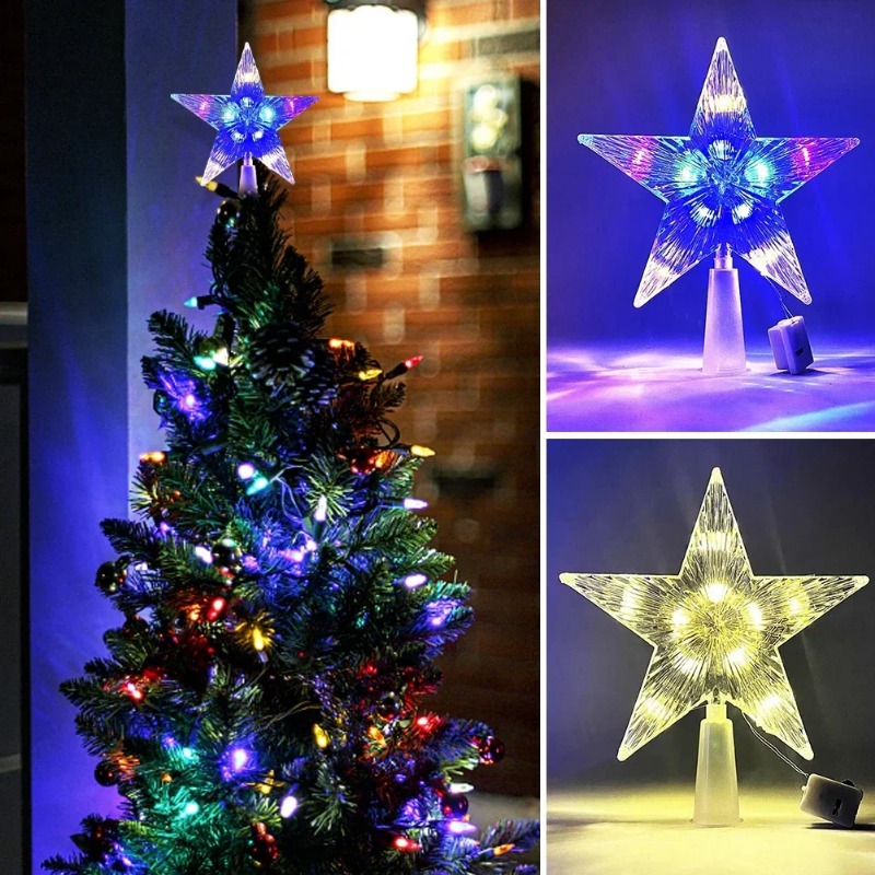 Glowing Christmas 15cm Tree To - Star Tree Topper ulasan dan harga