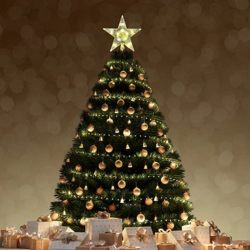 Glowing Christmas 15cm Tree To - Star Tree Topper ulasan dan harga