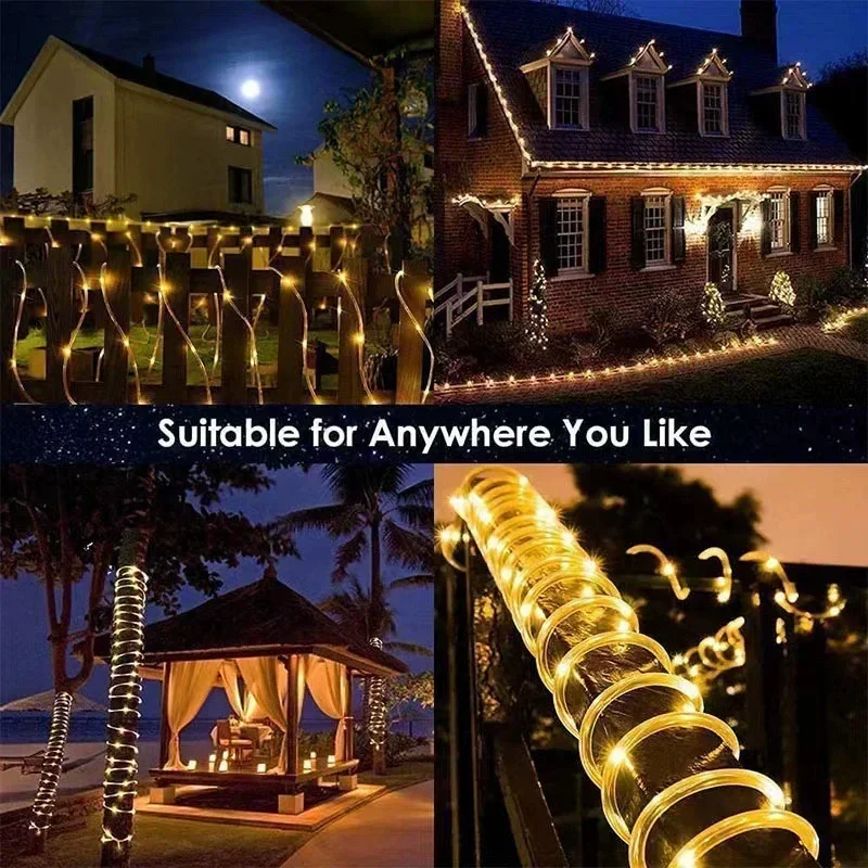 LED Solar Rope Strip Light Out - Christmas Lights Outdoor ulasan dan harga