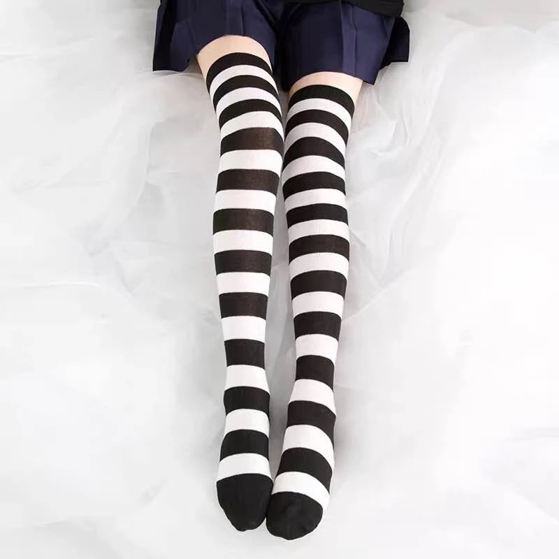 Cute Pink Blue Lolita Striped  - Christmas Stocking Hanging ulasan dan harga