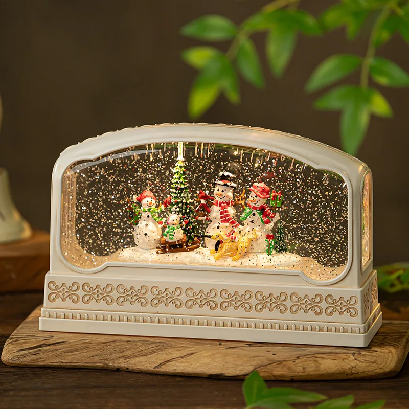 Rectangular Resin Snow Globe M - Snow Globe Musical ulasan dan harga
