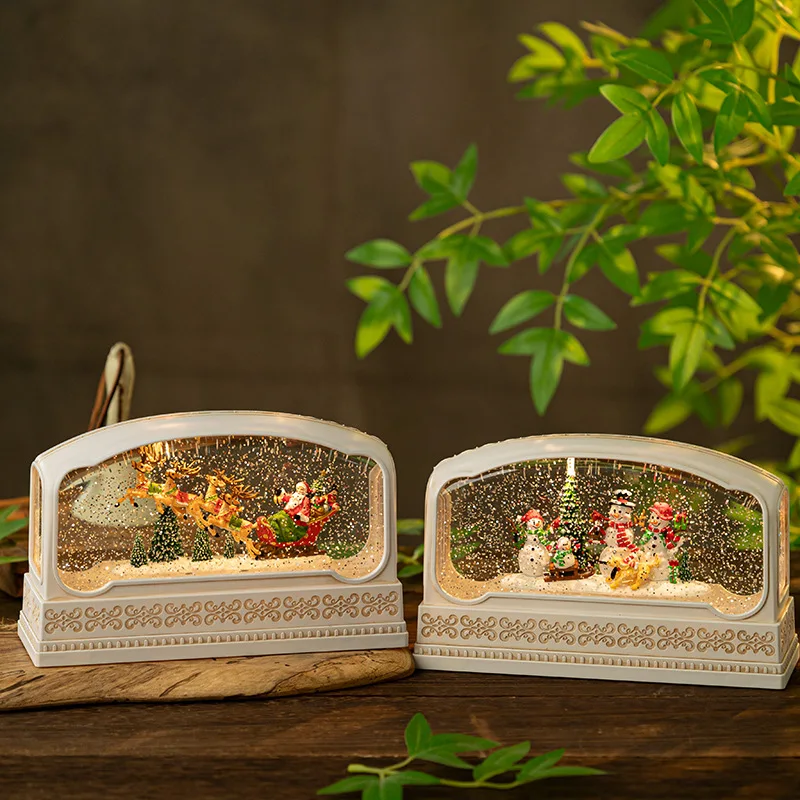 Rectangular Resin Snow Globe M - Snow Globe Musical ulasan dan harga