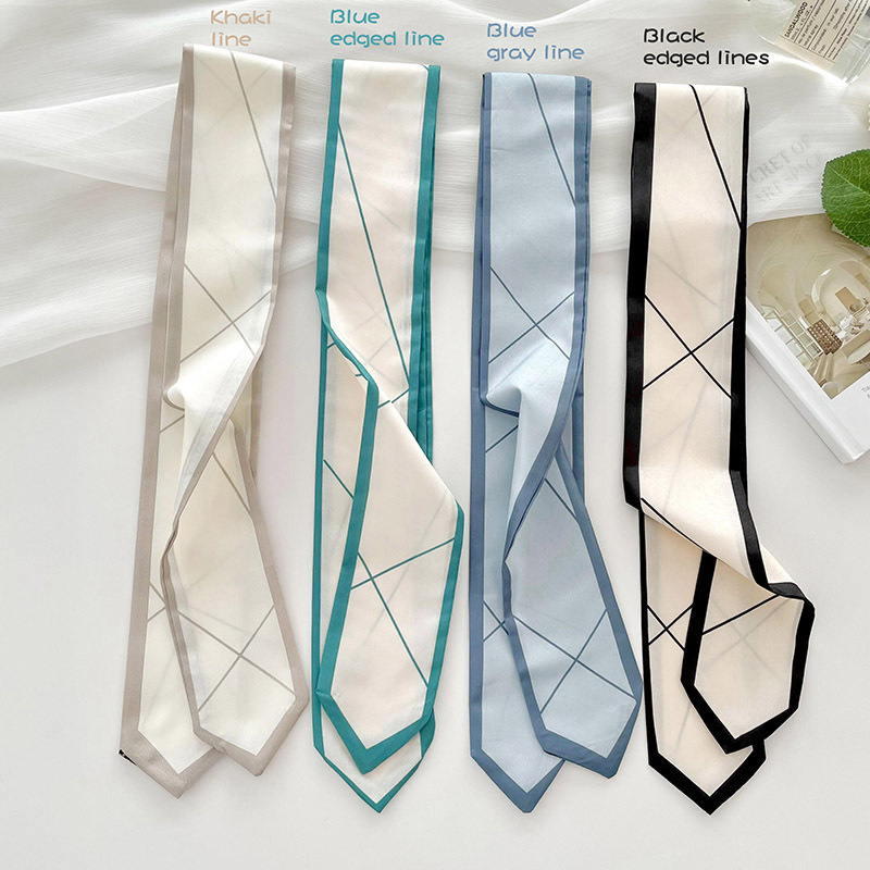 Versatile silk scarf, thin, lo - Ribbon Bow Gift ulasan dan harga
