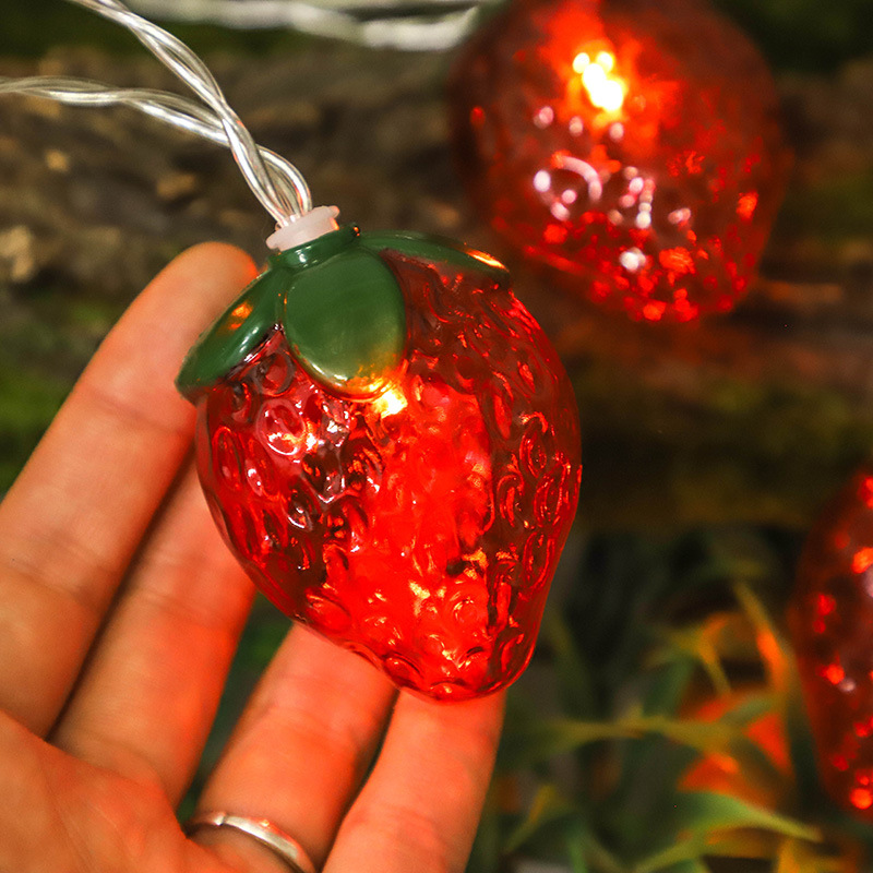 6.5FT 10LEDS Strawberry String - Led Fairy String Lights ulasan dan harga