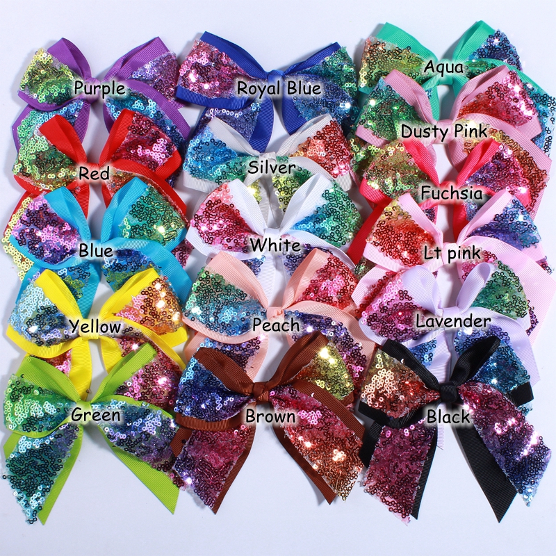 12CM Big Bling Sequins Grosgra - Ribbon Bow Gift ulasan dan harga