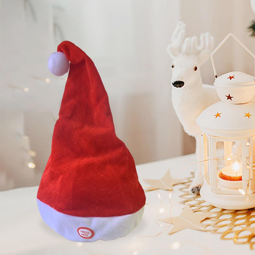 Singing Dancing Santa Hats Dec - Santa Hat Plush ulasan dan harga