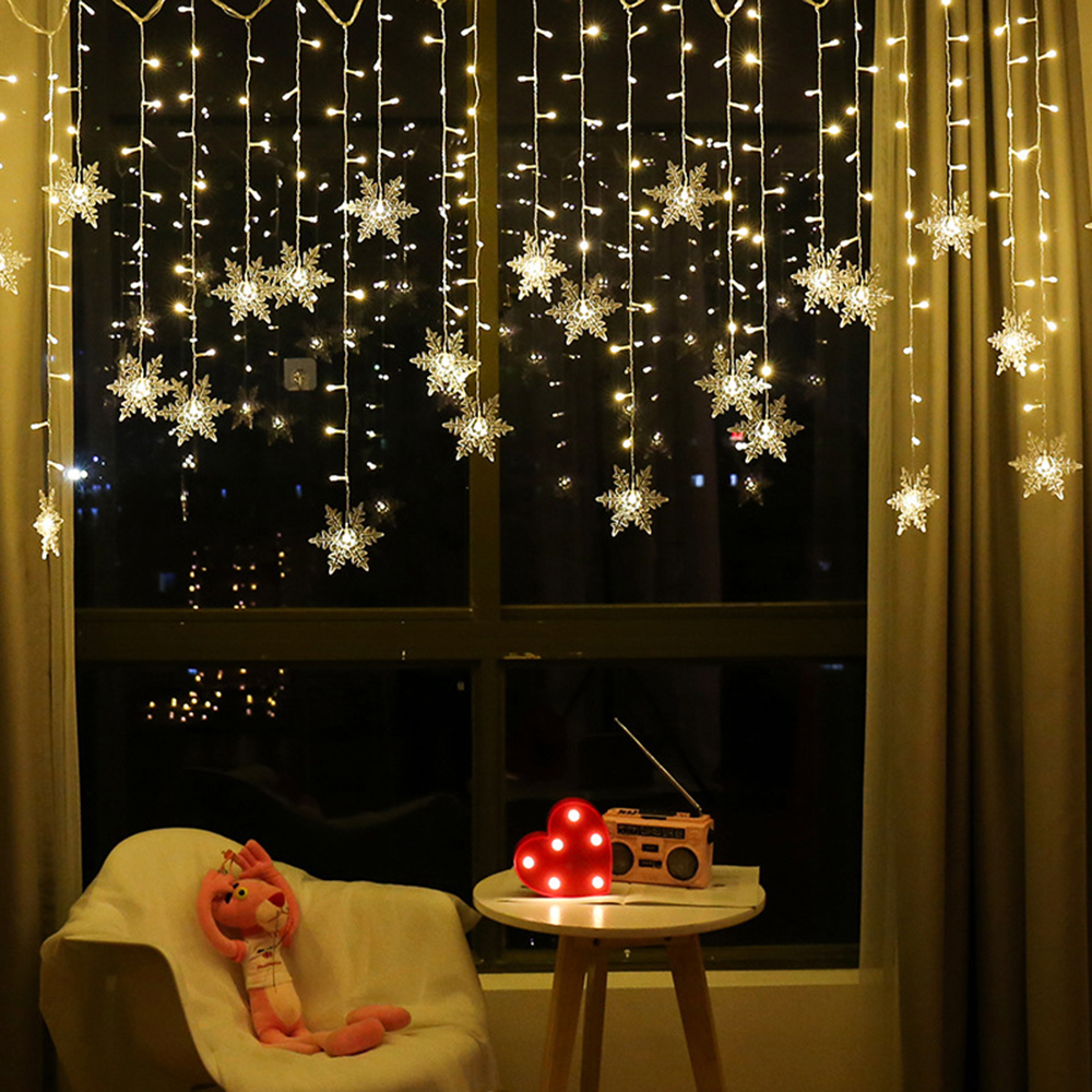 4M Christmas Light Led Snowfla - Led Fairy String Lights ulasan dan harga