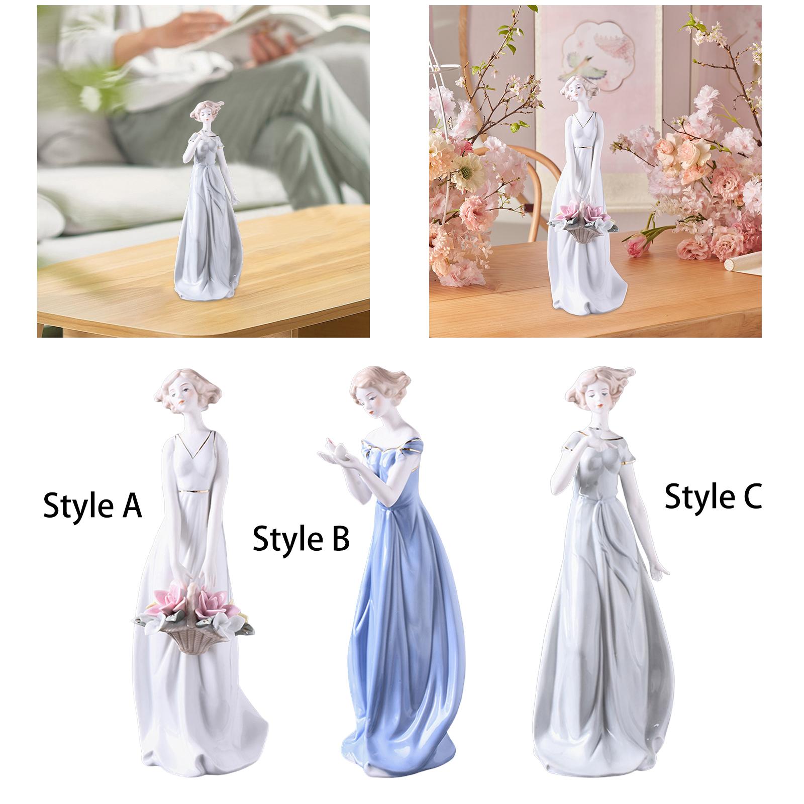 Porcelain Lady Statue Centerpi - Nutcracker Figurine ulasan dan harga