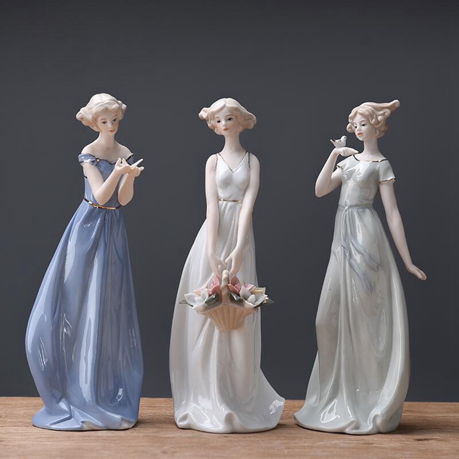 Porcelain Lady Statue Centerpi - Nutcracker Figurine ulasan dan harga