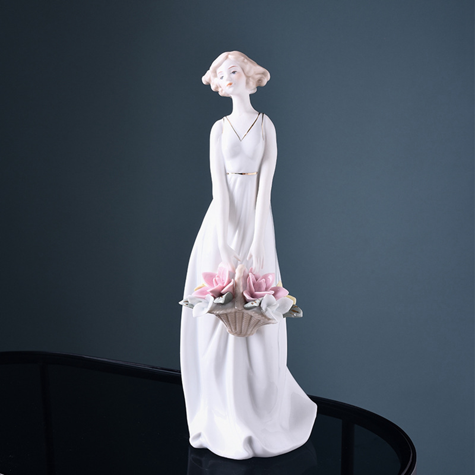 Porcelain Lady Statue Centerpi - Nutcracker Figurine ulasan dan harga