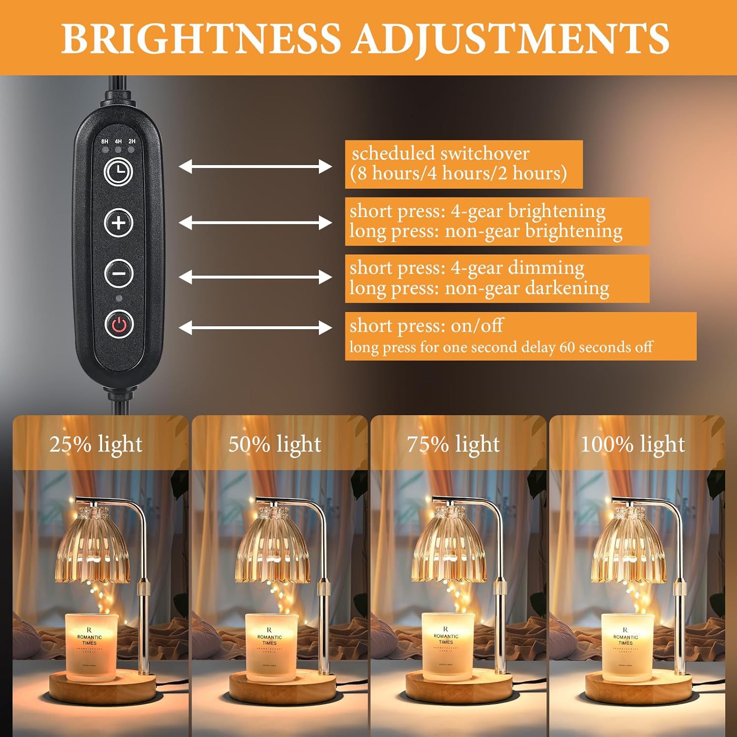 Adjustable Height Aromatherapy - Holiday Candle Set ulasan dan harga